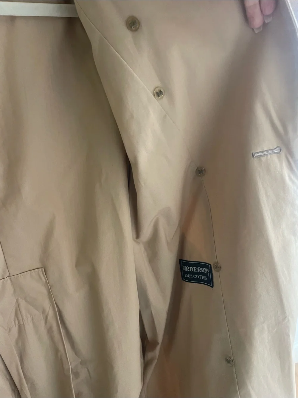 Burberry Classic Woman's Trench Coat/ khaki Tan Long 6 - Picture 14 of 16